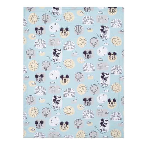 Lambs & Ivy Disney Baby Classic Mickey Mouse Soft Fleece Baby Blanket In Blue