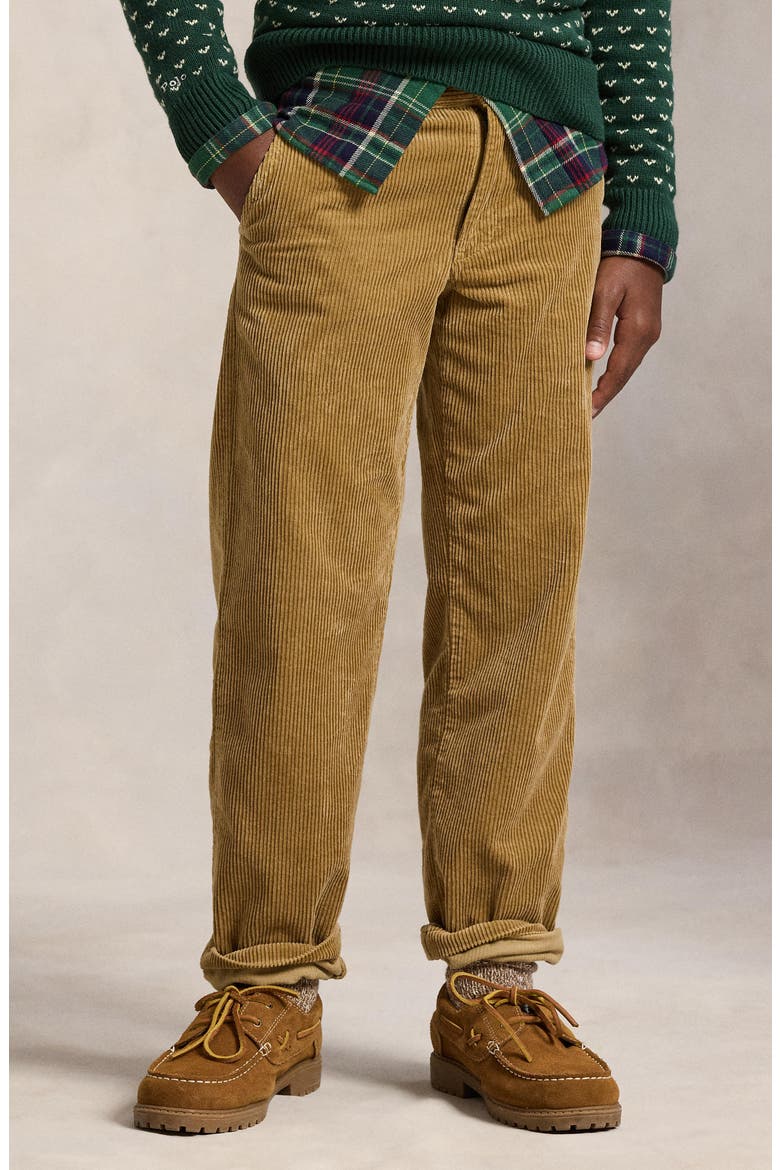 Kids' Bedford Corduroy Straight Leg Pants, Alternate, color, KHAKI