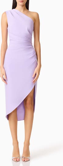 Elliatt Xara One-Shoulder Asymmetric Crepe Cocktail Dress | Nordstrom