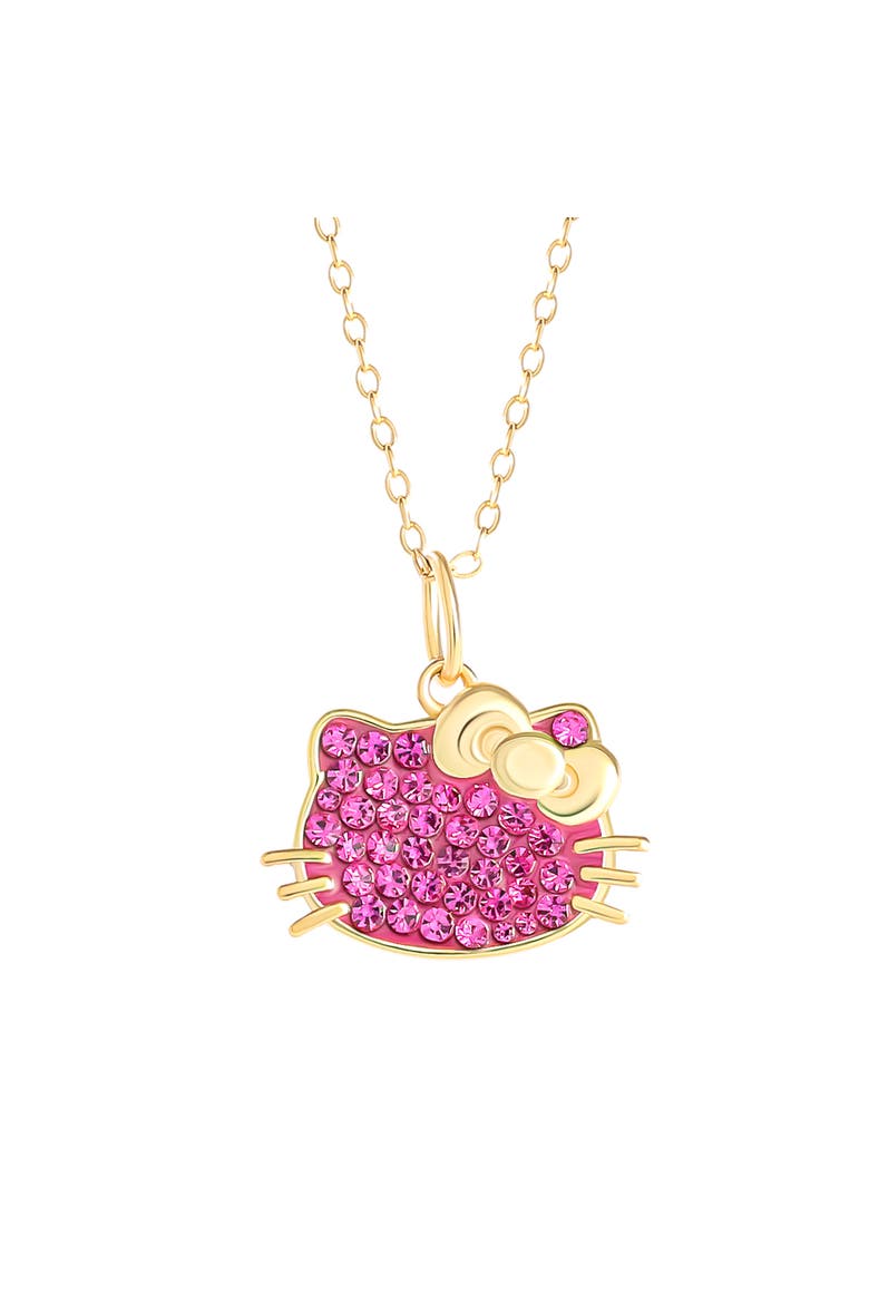 Necklace for Women 18" Official License, 18K Gold Plated, Main, color, Metallic Gold