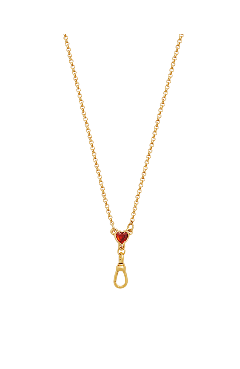 Fable England Love Heart Clasp Chain Necklace, Main, color, Gold