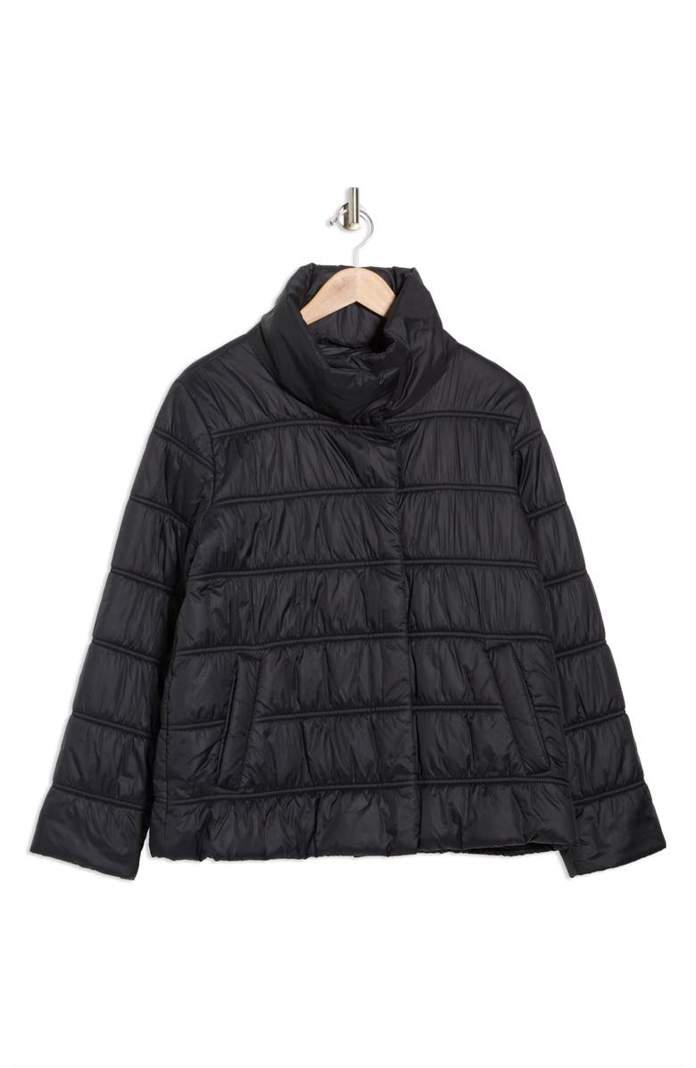 Eileen Fisher High Collar Puffer Coat, Alternate, color, 