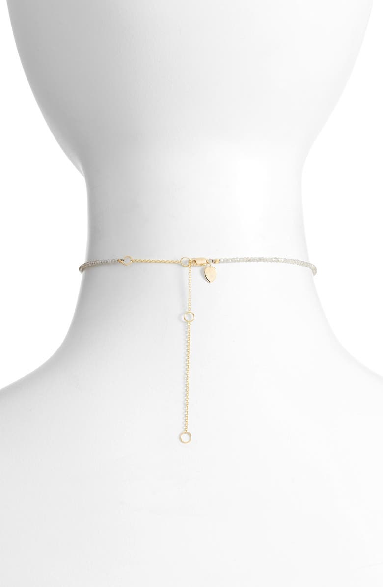 Meira T Diamond Charm Choker Necklace, Alternate, color,