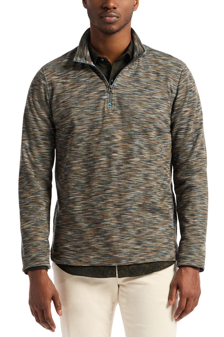 Matson Space Dye Quarter Zip Top, Main, color, SEAFOAM