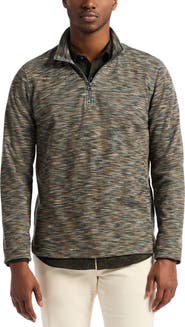 Robert Graham Matson Space Dye Quarter Zip Top