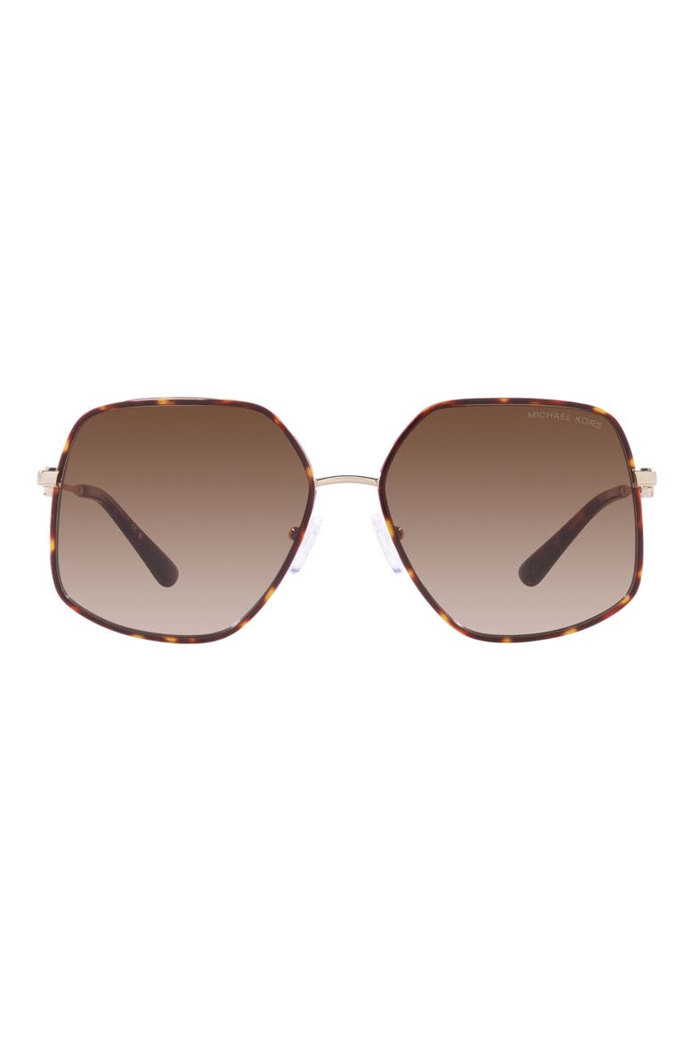 Empire 59mm Gradient Butterfly Sunglasses, Main, color, BROWN GRAD