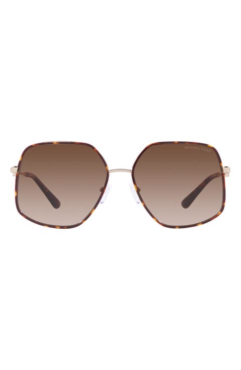 Empire 59mm Gradient Butterfly Sunglasses