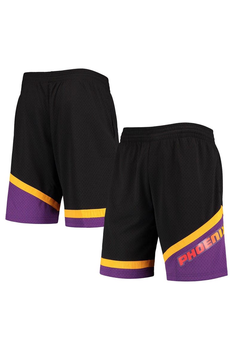 Men's Mitchell & Ness Black Phoenix Suns 1999-00 Hardwood Classics Swingman Shorts, Main, color, Black