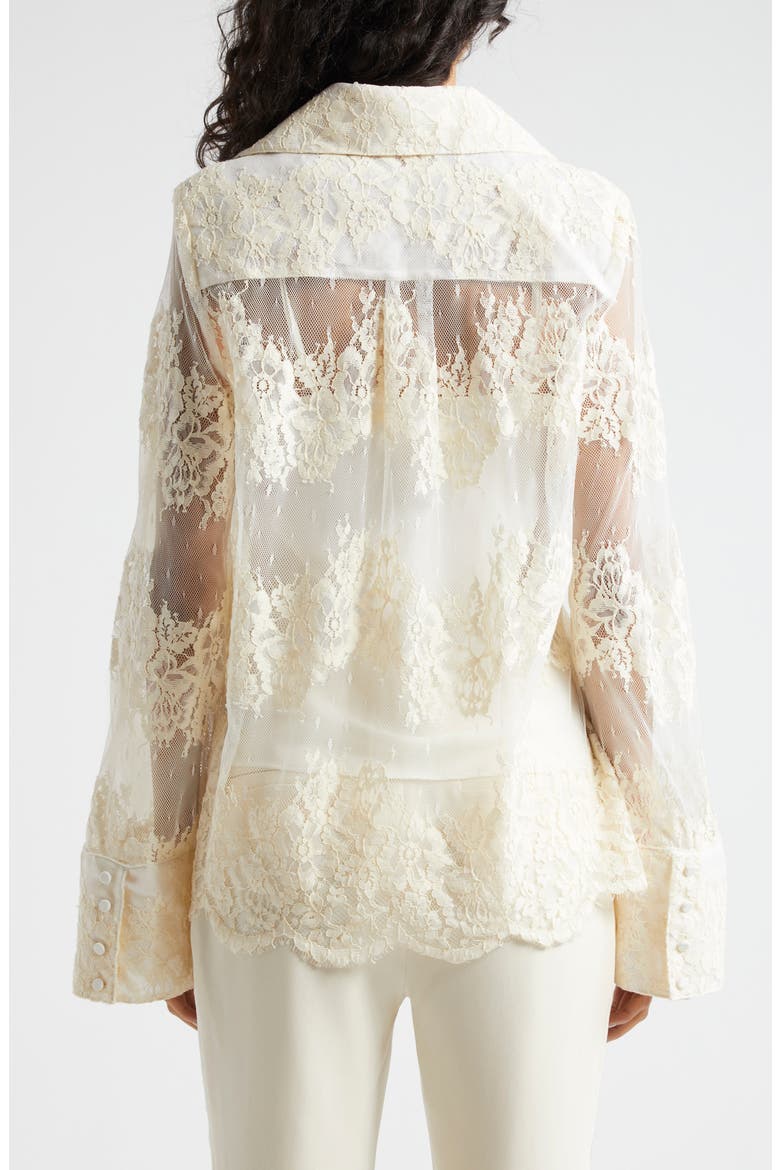 Missy Embroidered Floral Lace Mesh Top, Alternate, color, GARDENIA