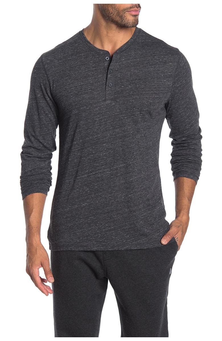 Public Opinion Heathered Nep Henley Shirt, Main, color,
