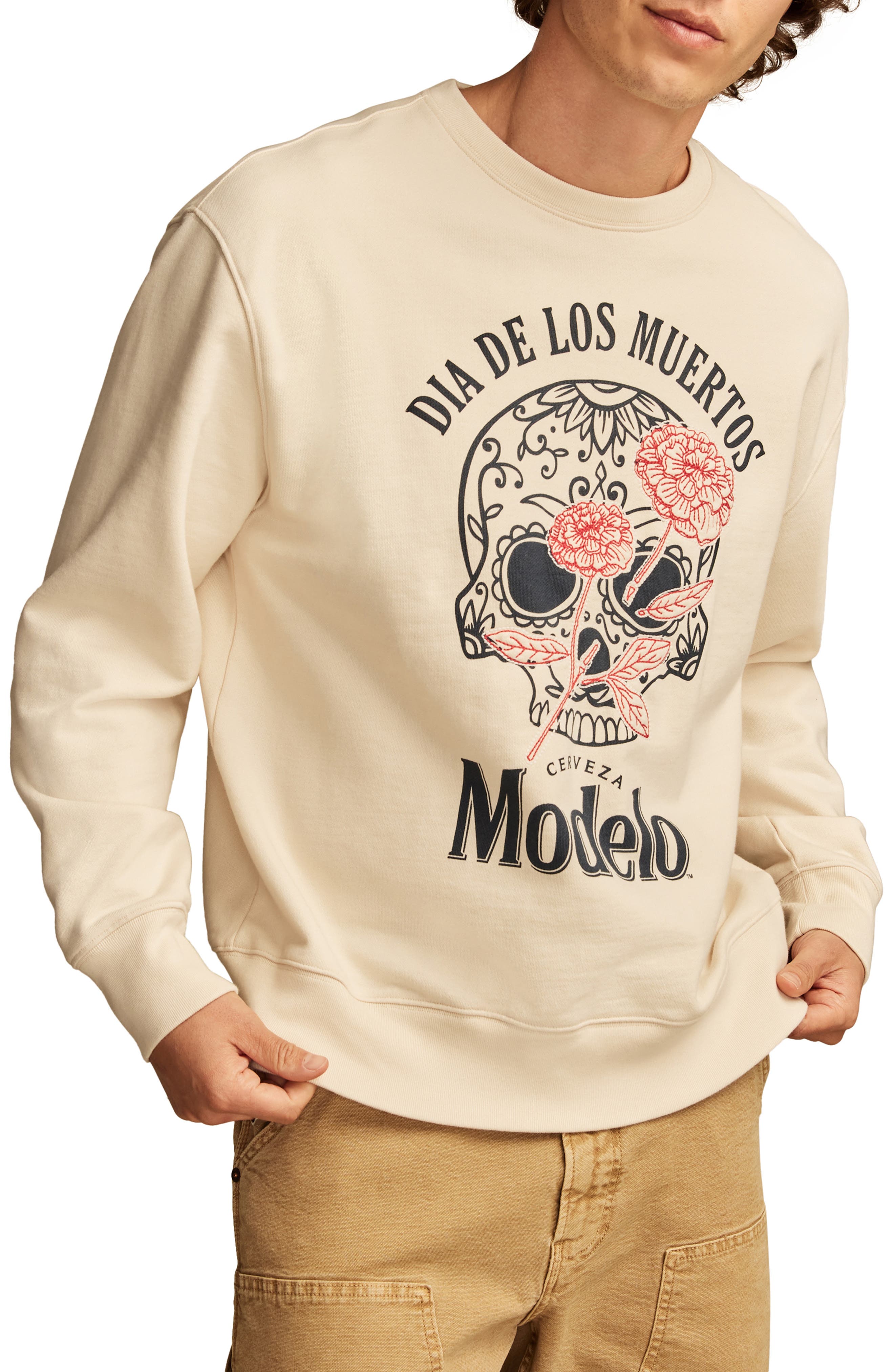 thumbnail image 2 of Athletic Works Men's Fleece Raglan Crew Sweatshirt, Up To Size 2XL... 2 of 9
