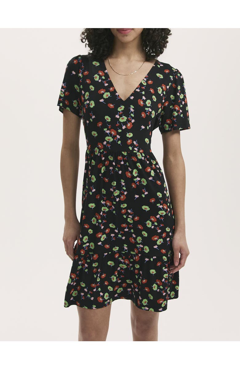 Finery London Misha Jersey Floral Short Tiered Dress, Alternate, color, 