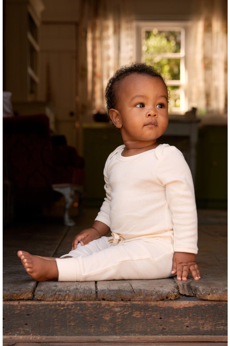 Organic Cotton Pants, Alternate, color, NATURAL