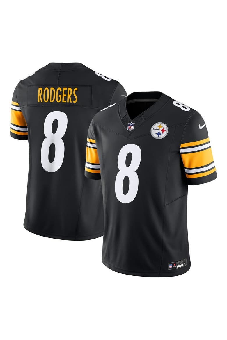 Men's Nike Aaron Rodgers Black Pittsburgh Steelers Team  Vapor F.U.S.E. Limited Jersey, Alternate, color, Black
