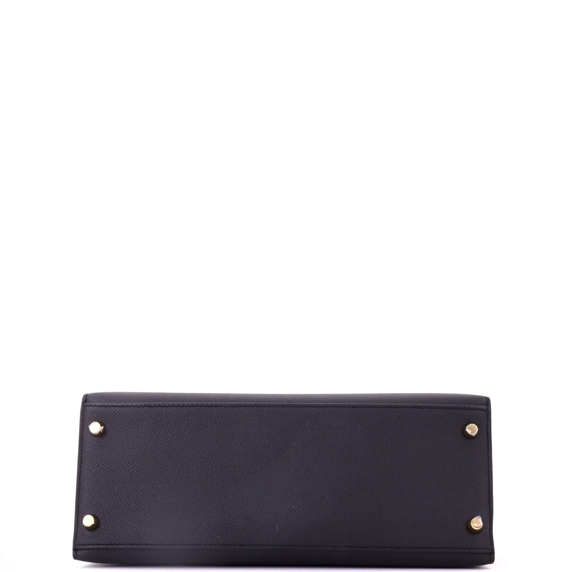 Kelly Handbag Black Epsom with Gold Hardware 28, Alternate, color, Black