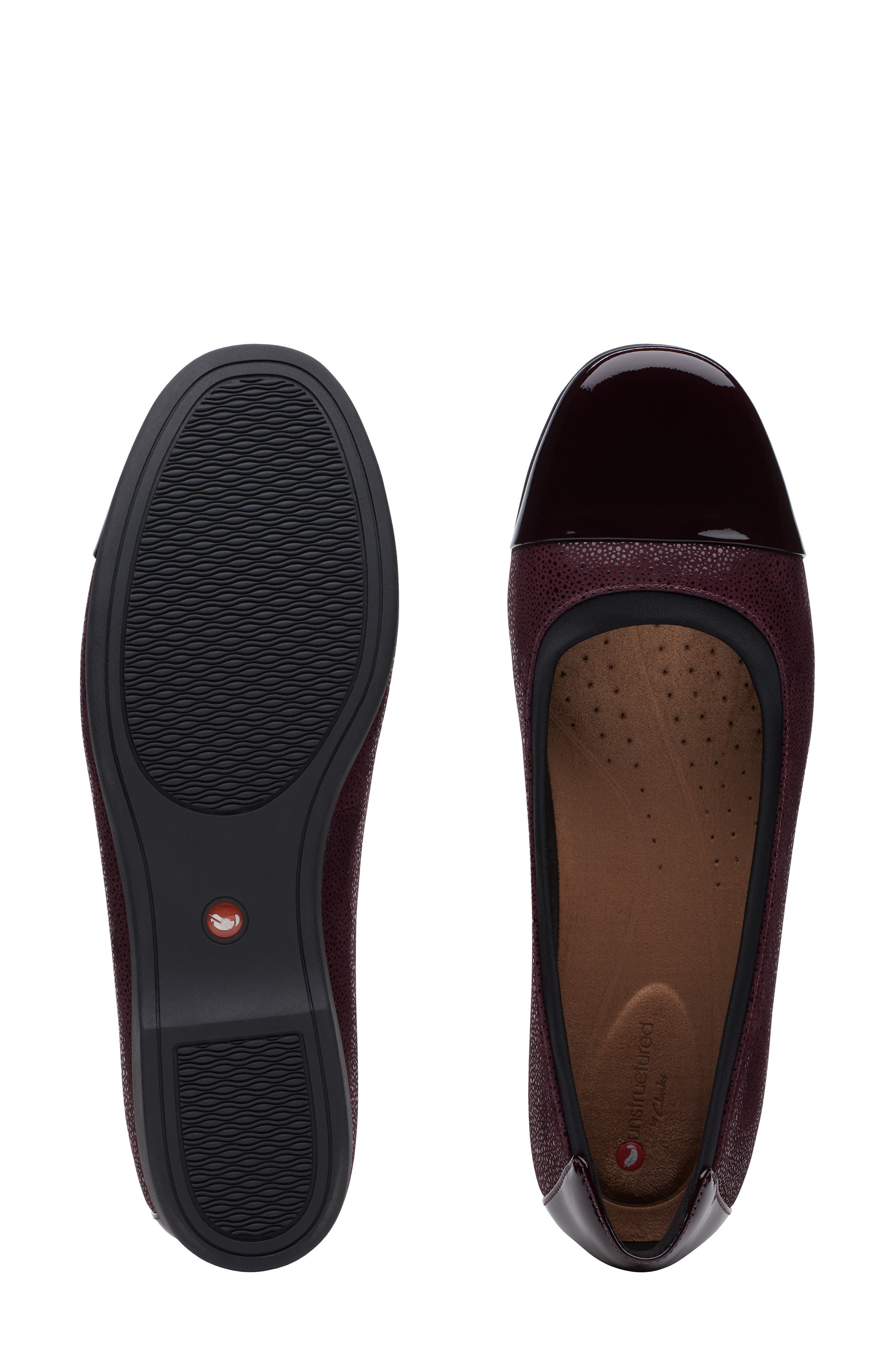Un Darcey Cap Flat, Alternate, color, EGGPLANT LEATHER