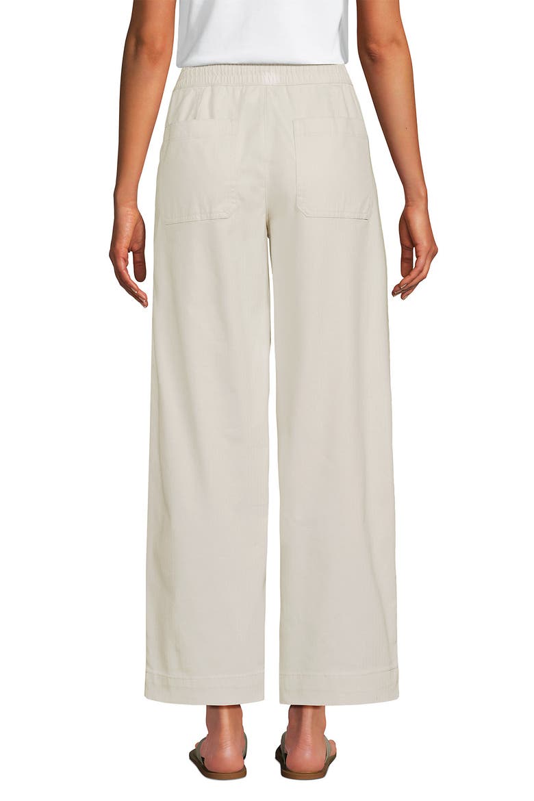 Herringbone Chino High Rise Relaxed Straight Drawstring Ankle Pants, Alternate, color, Light Stone