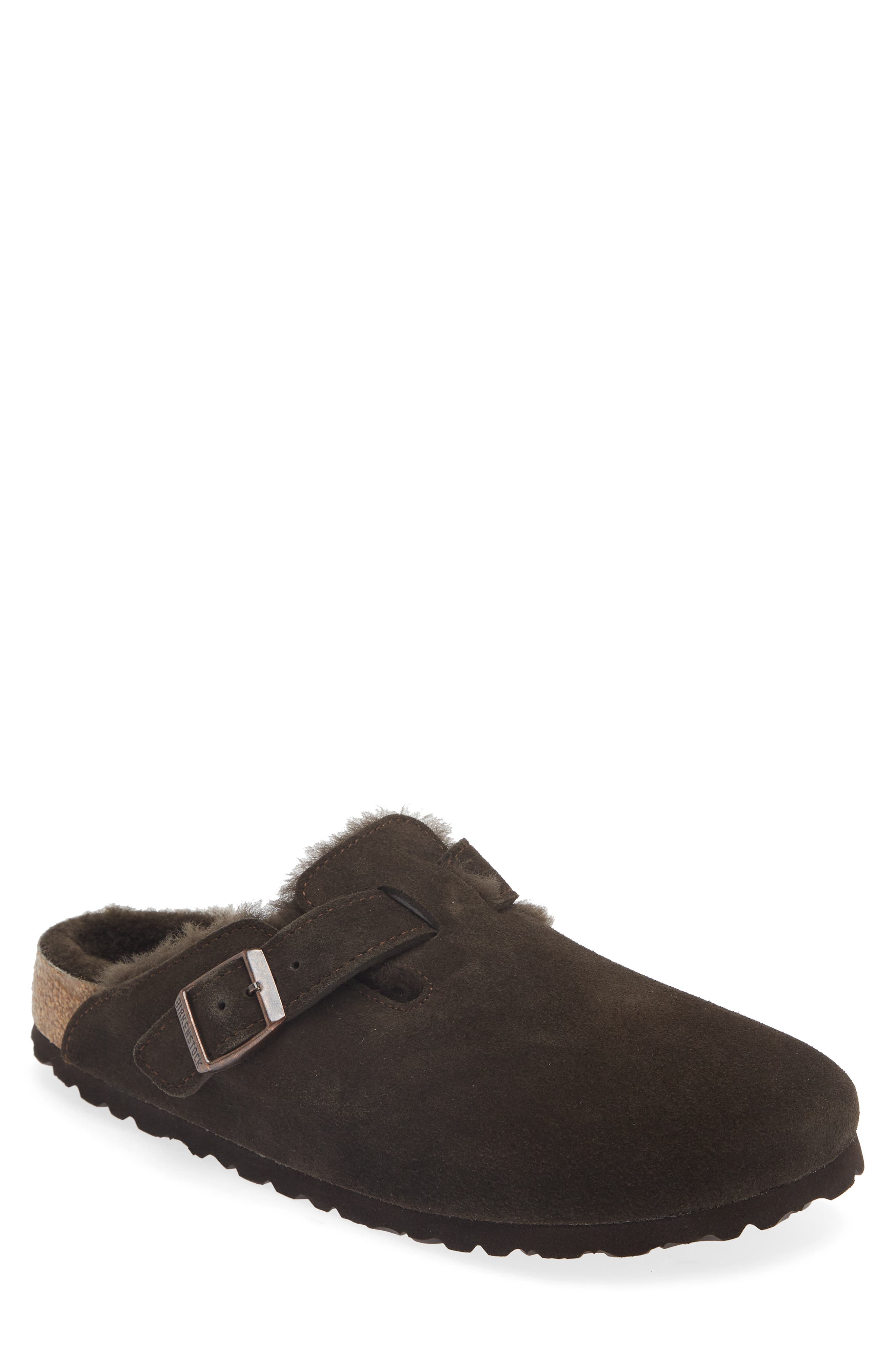 Birkenstock Boston Genuine Shearling Lined Clog, Main, color, Mocha/ Mocha