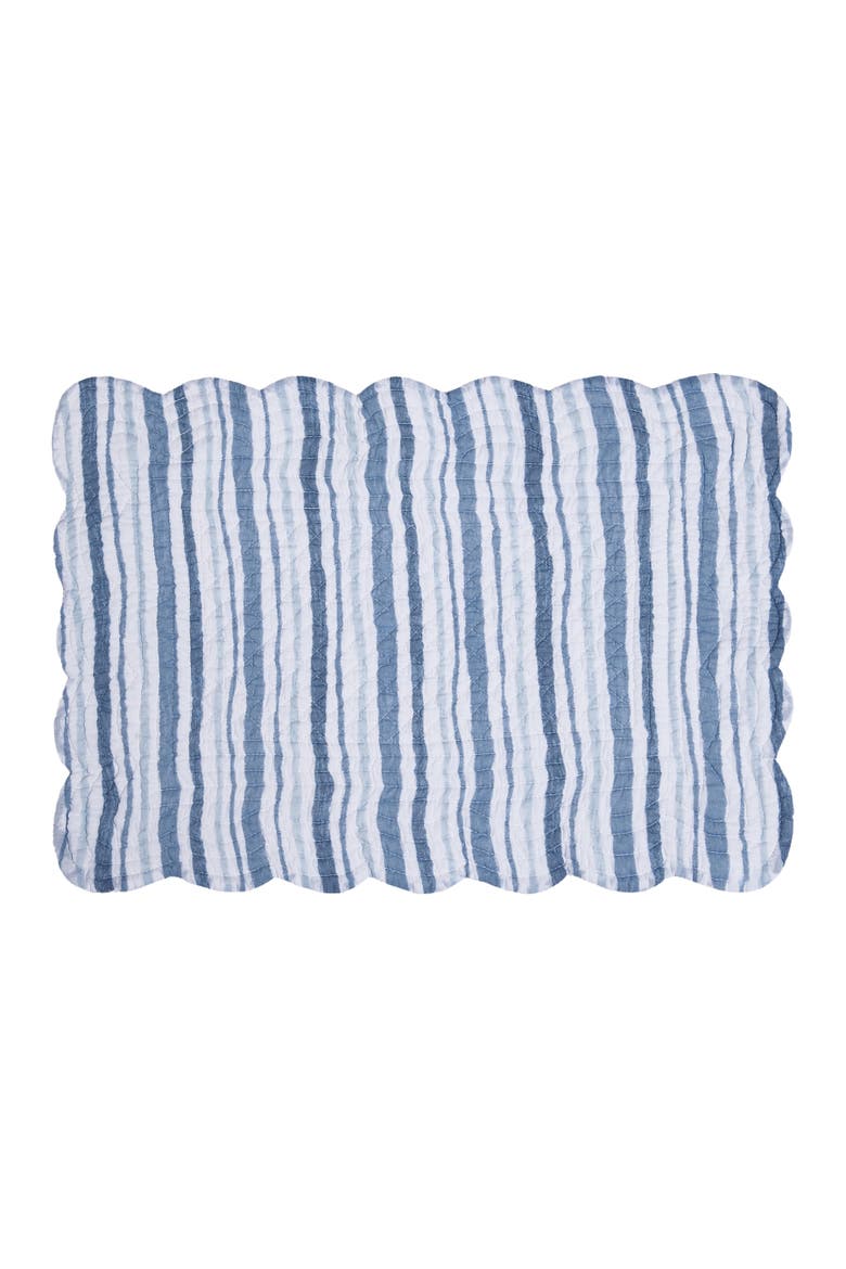 Tidal Waves Placemat Collection Set of 6, Alternate, color, Blue