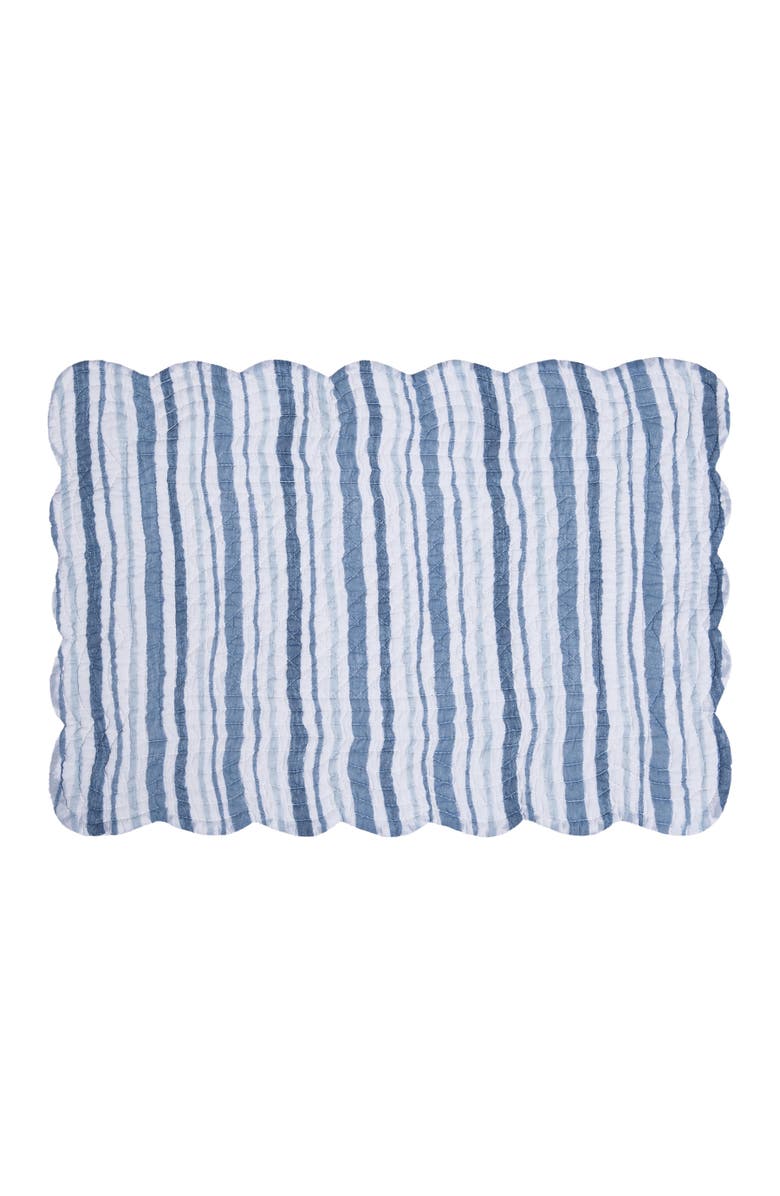 C&F Home Tidal Waves Set of 6 Placemats  13" x 19", Alternate, color, Blue