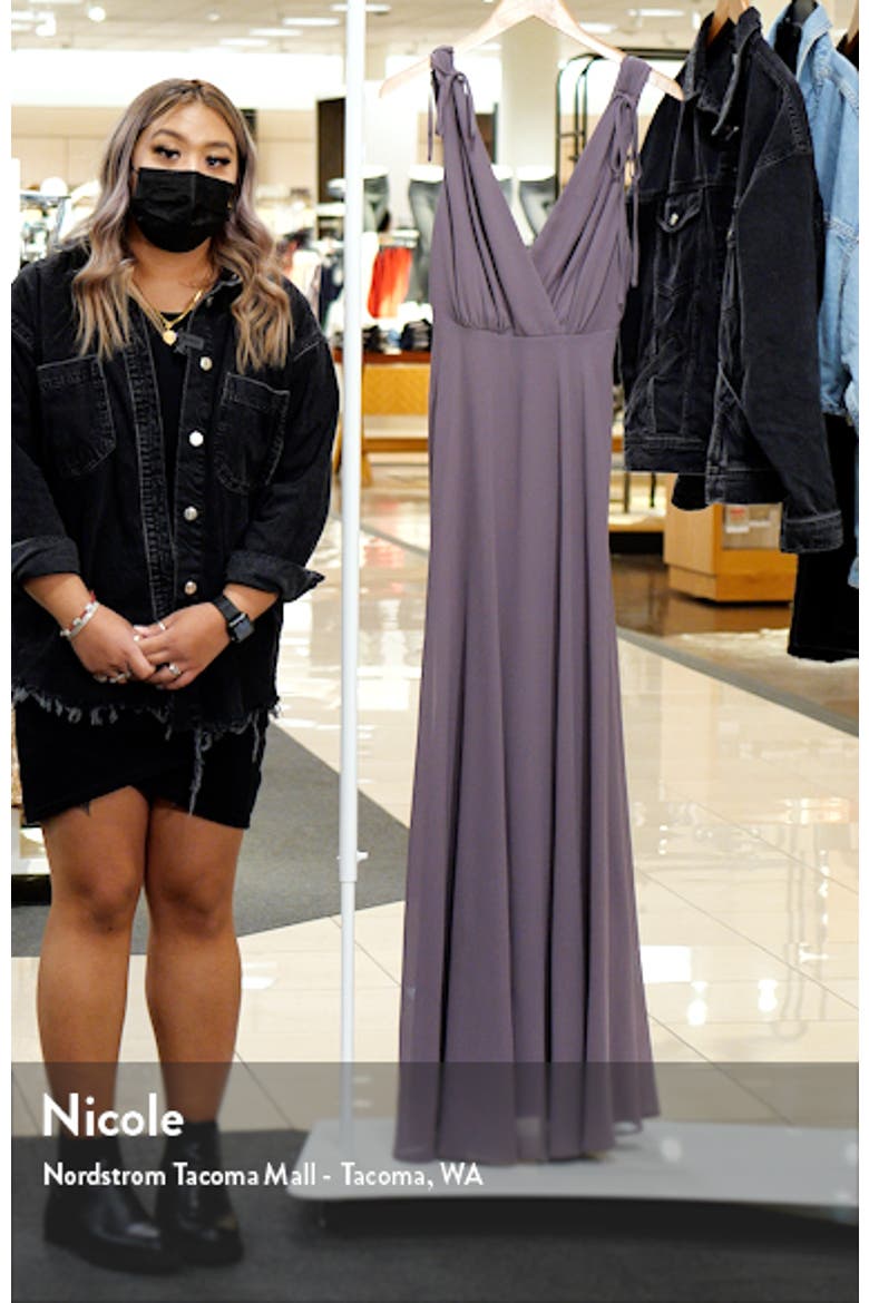 V-Neck Chiffon Gown video