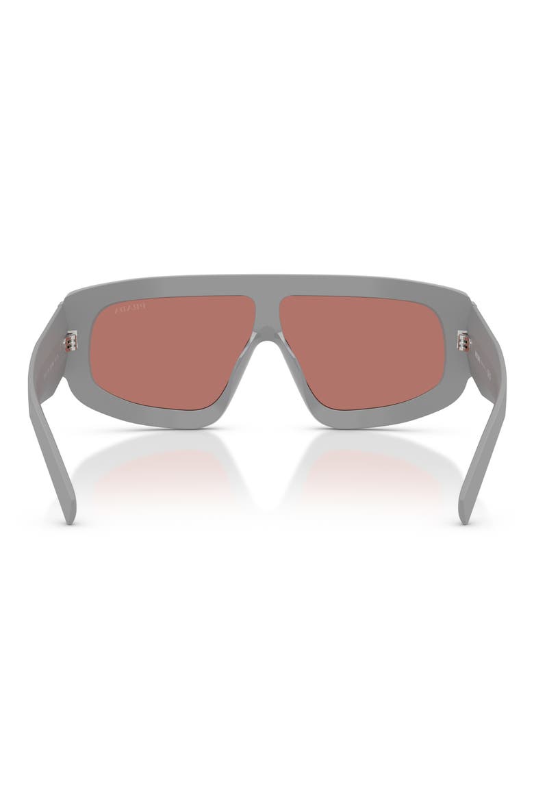 124mm Oversize Irregular Sunglasses, Alternate, color, CEMENT / BORDEAUX