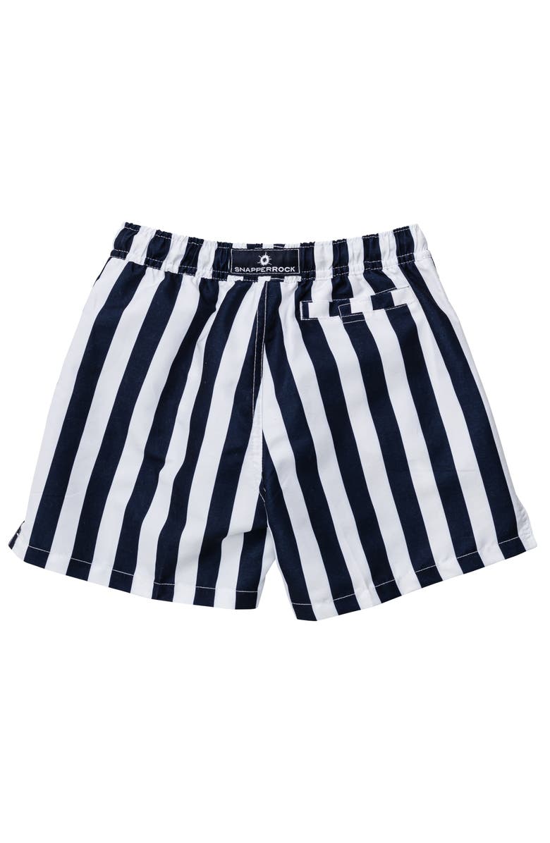 Snapper Rock Kids' Nautical Stripe Volley Board Shorts, Alternate, color,