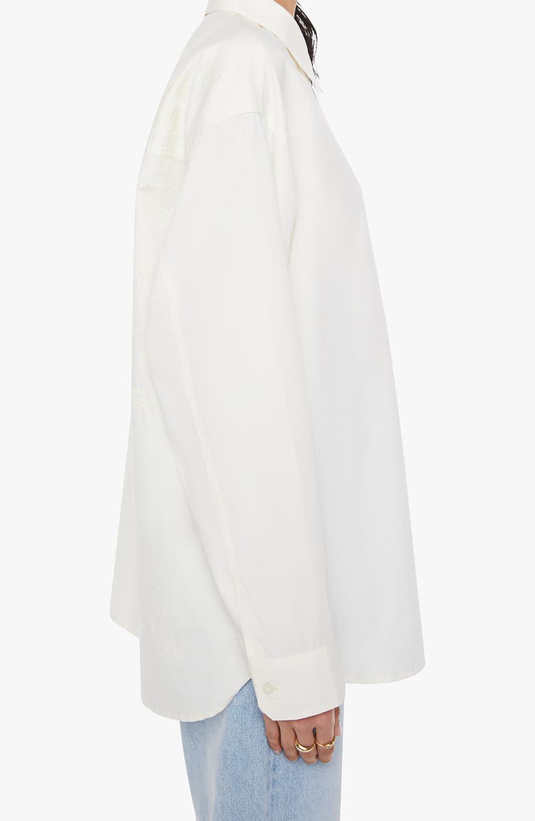 MOTHER The Busy Sunday Shirt, Alternate, color, Pop Quiz Antique White