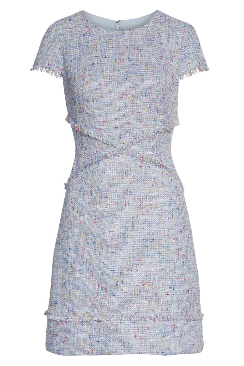 Sheath Tweed Sheath Dress, Alternate, color, BLUE