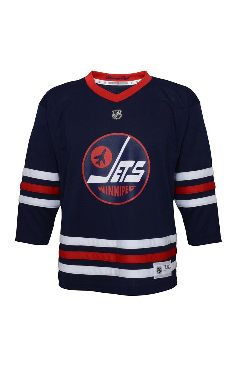 Outerstuff Preschool Navy Winnipeg Jets 2021/22 Alternate Replica Jersey, Alternate, color,