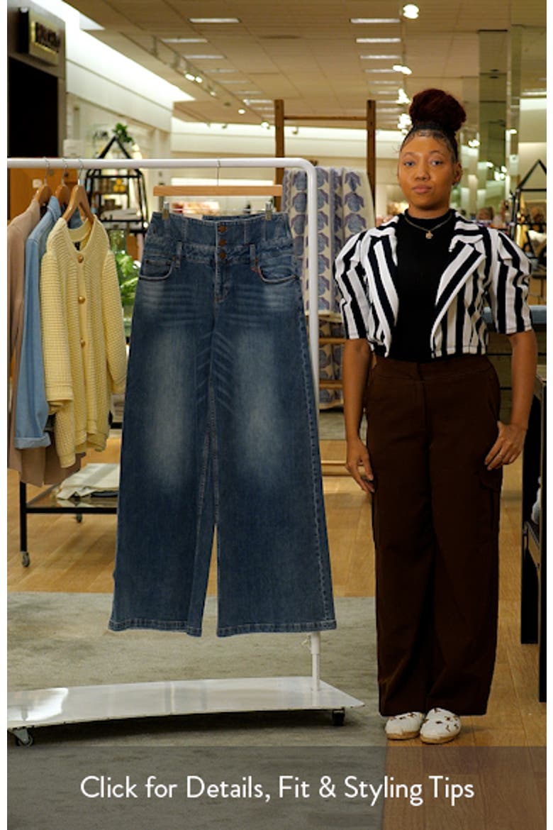 Corset Waist Wide Leg Jeans video
