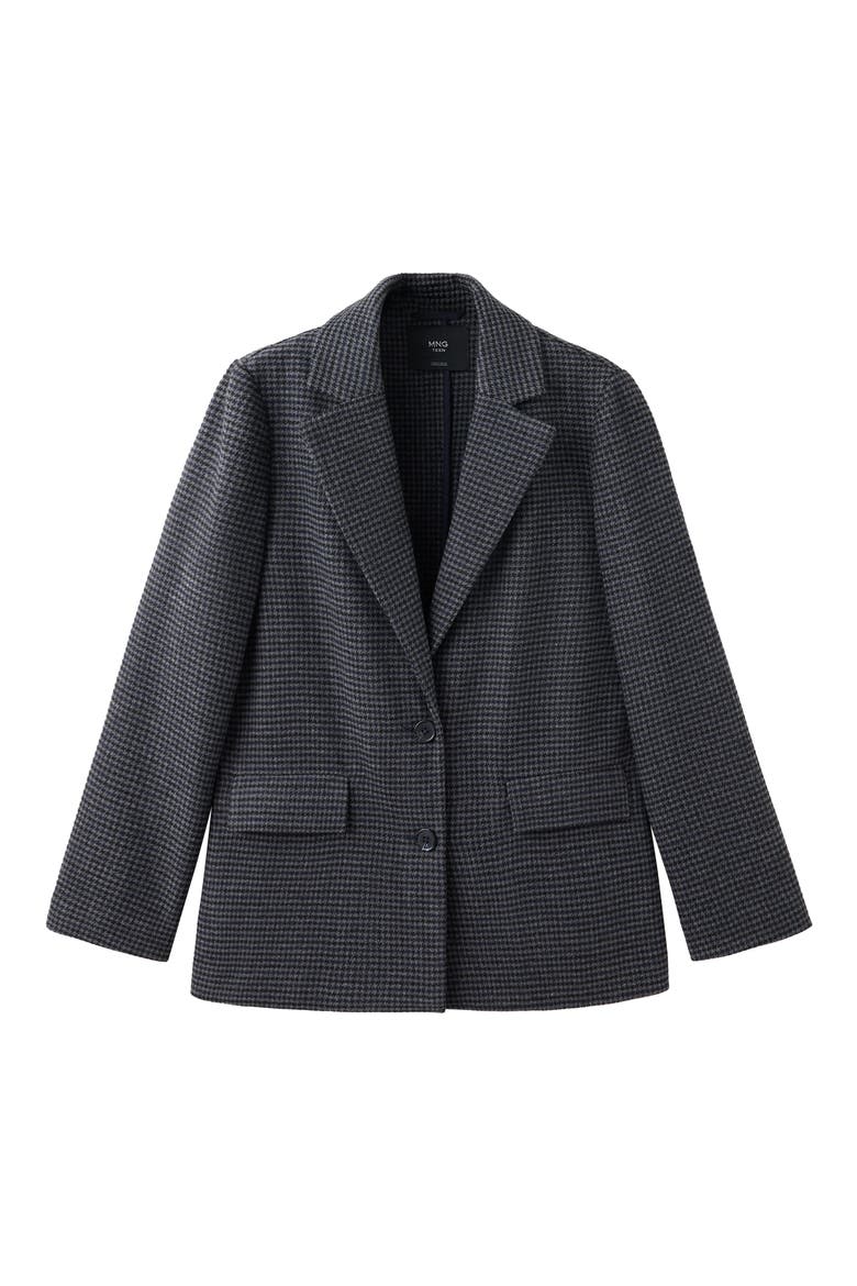 Wool Blend Oversize Blazer, Main, color, NAVY