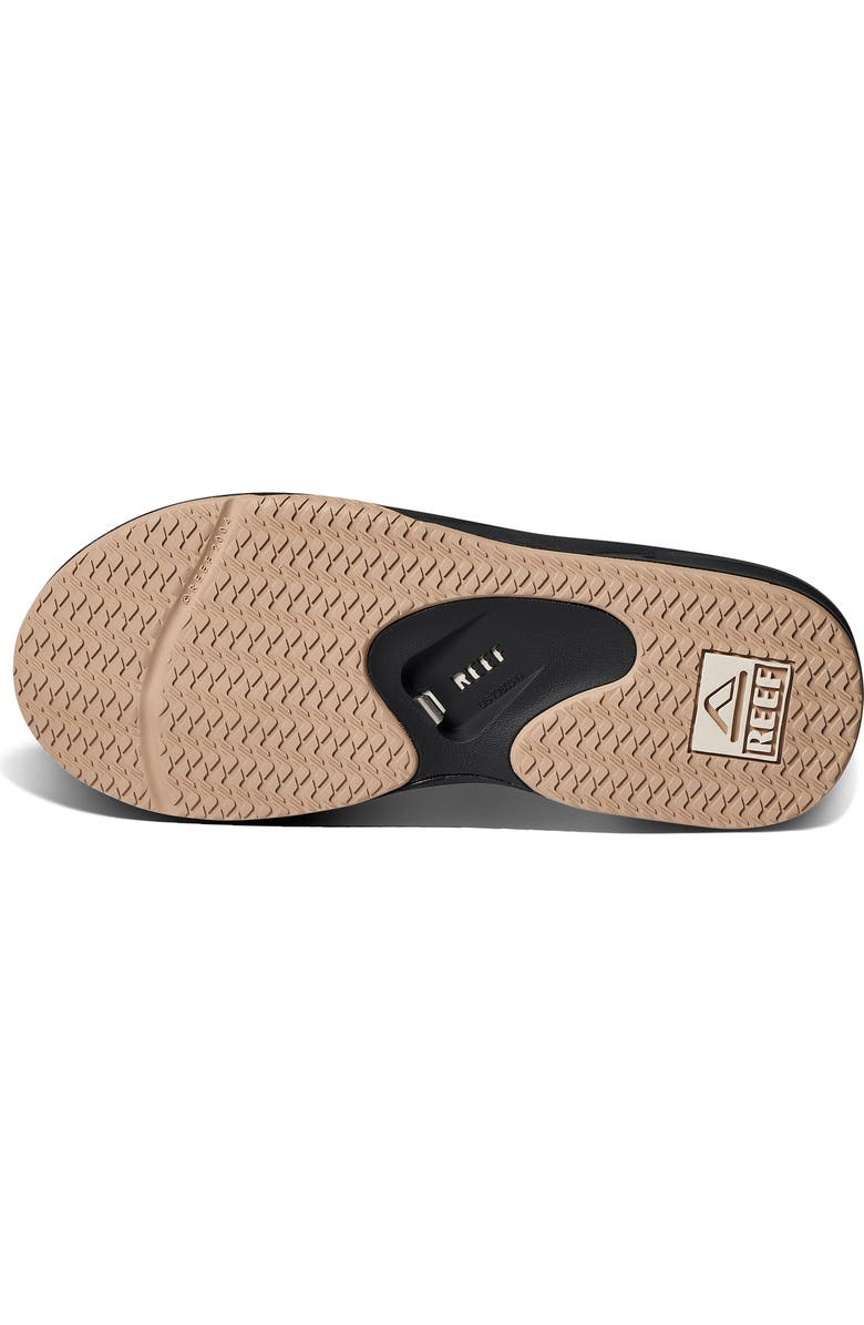 Reef Fanning Flip Flop, Alternate, color, Fossil/ Raven