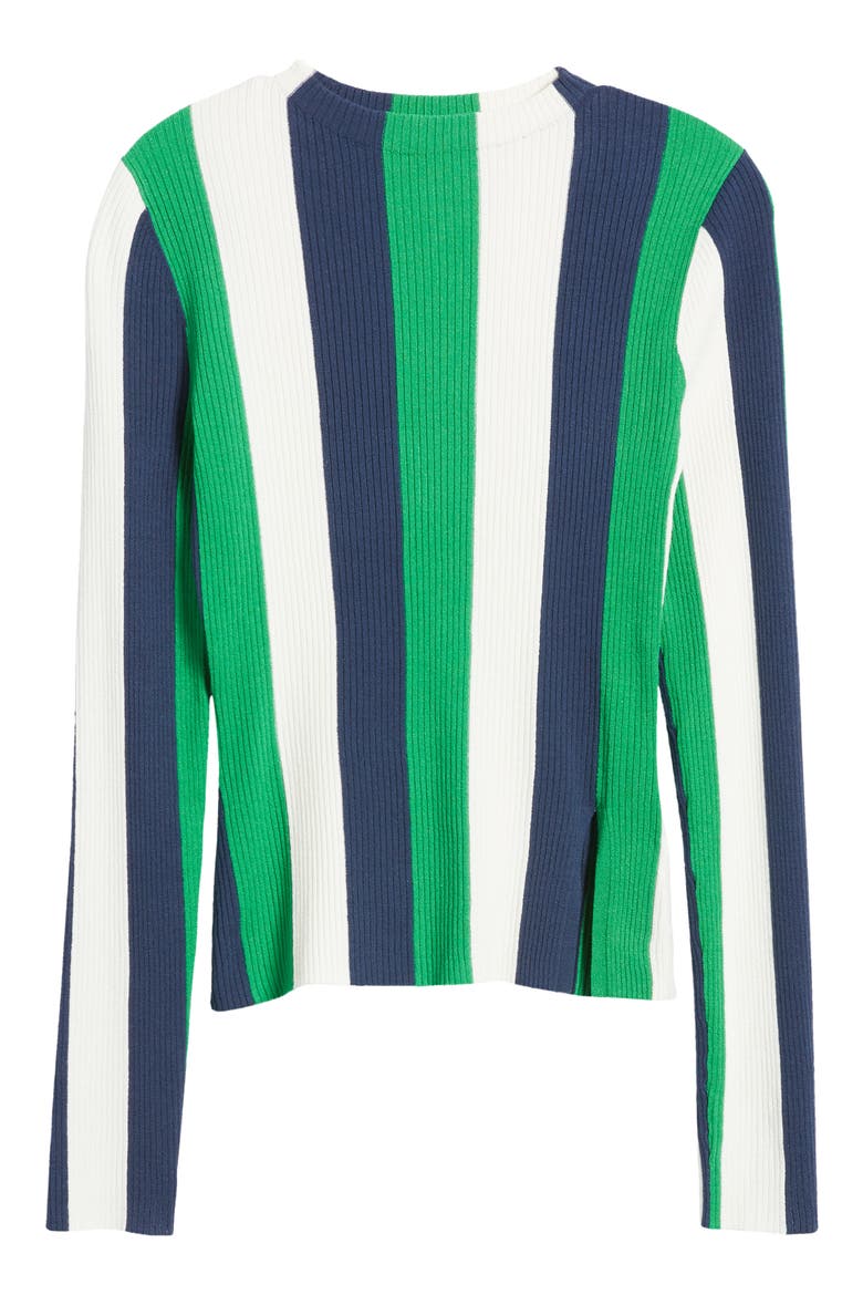 Rib Stripe Sweater, Alternate, color, MULTI STRIPE
