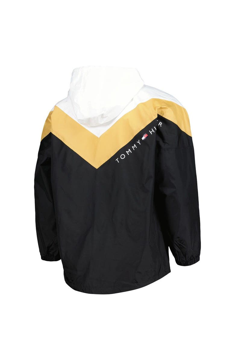 Tommy Hilfiger Women's Tommy Hilfiger Black/Gold Vegas Golden Knights Staci Half-Zip Windbreaker Jacket, Alternate, color, Black