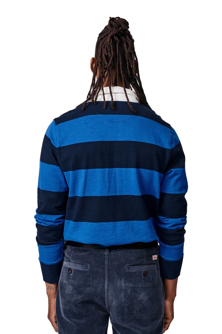Irnham Long Sleeve Rugby Shirt, Alternate, color, Navy/Cobalt