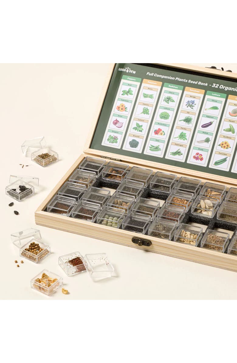 Uncommon Goods Companion Planting Made Easy Seed Bank Set, Alternate, color, Beige