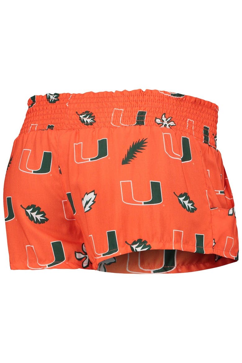 Women's Wes & Willy Orange Miami Hurricanes Beach Shorts, Alternate, color, Orange