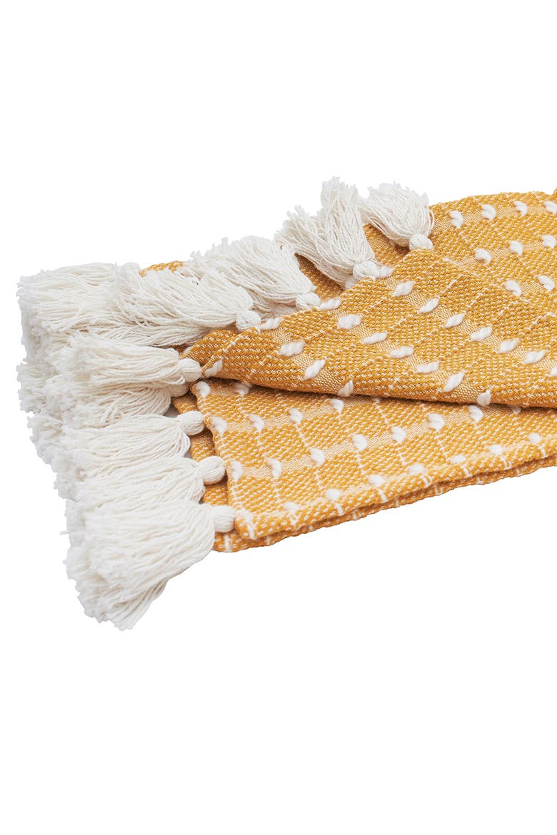 50" x 60" Riley Woven Throw, Alternate, color, Yellow