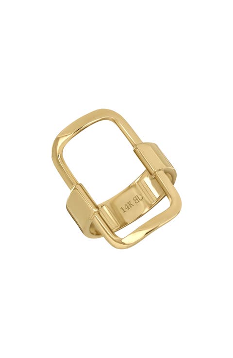 14K Gold Open Statement Ring