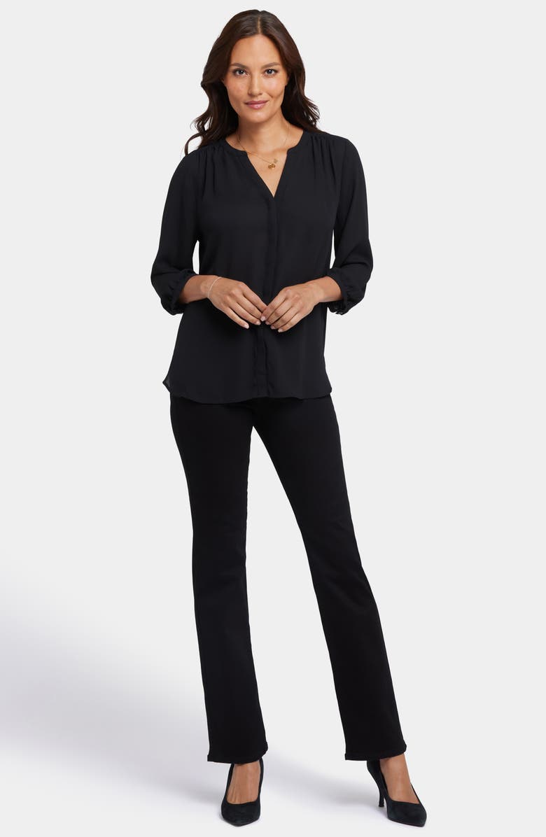 NYDJ Pintuck Blouse, Alternate, color, Black