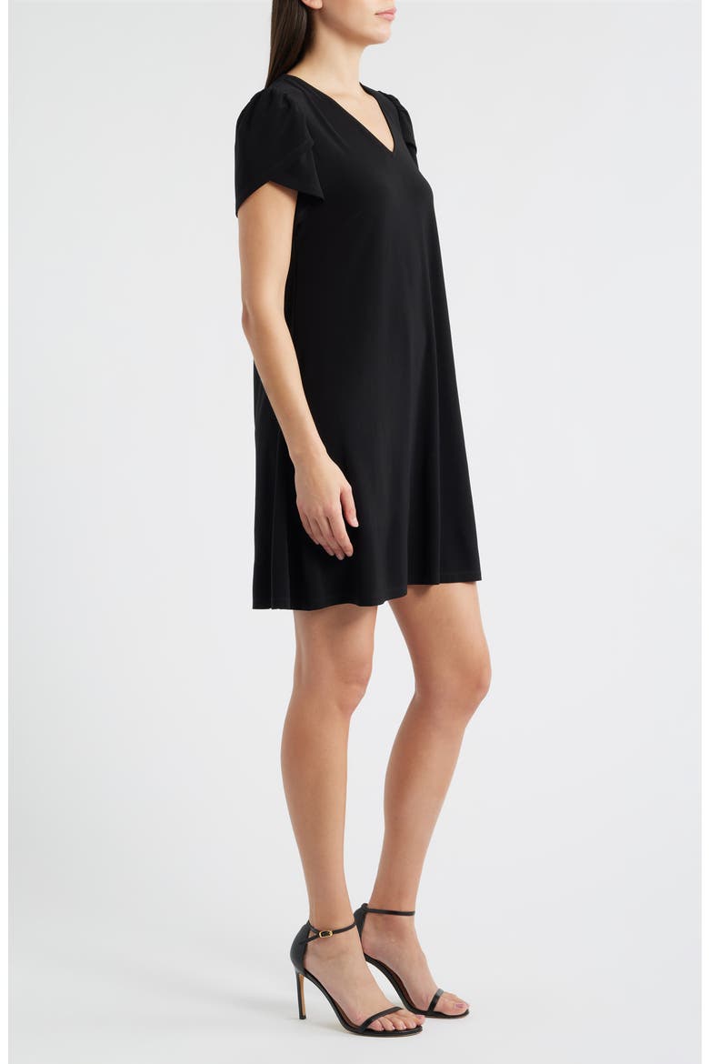 Tulip Sleeve Swing Dress, Alternate, color, ANNE BLACK