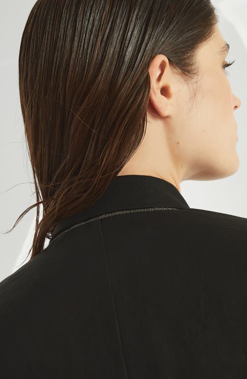 Brunello Cucinelli Cotton Organza Single-breasted Blazer In Black