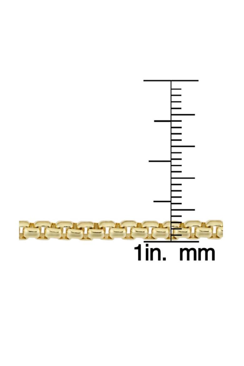14k Gold Filled 3.5-mm Round Box Link Chain Bracelet, Alternate, color, 14k Yellow Gold