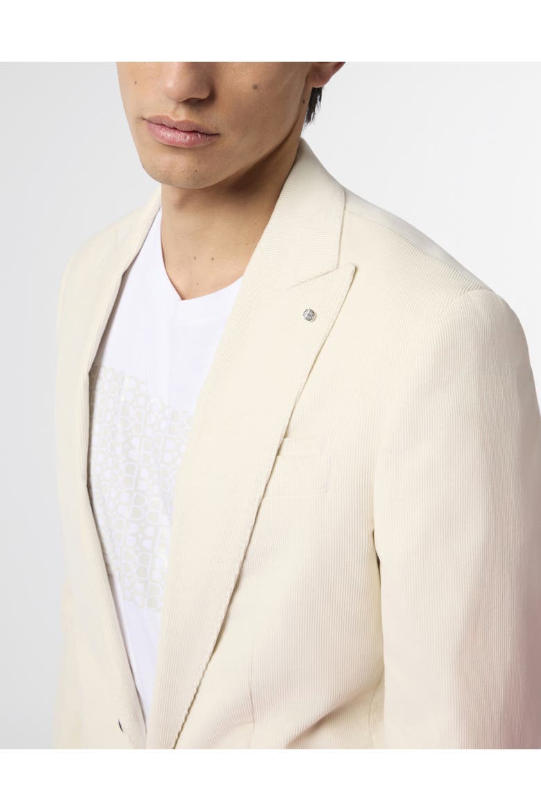 Corduroy Single Breasted Blazer Men, Alternate, color, OffWhite