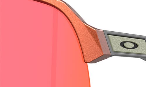 Oakley Sutro 39mm Polarized Rectangular Sunglasses In Fire Orange