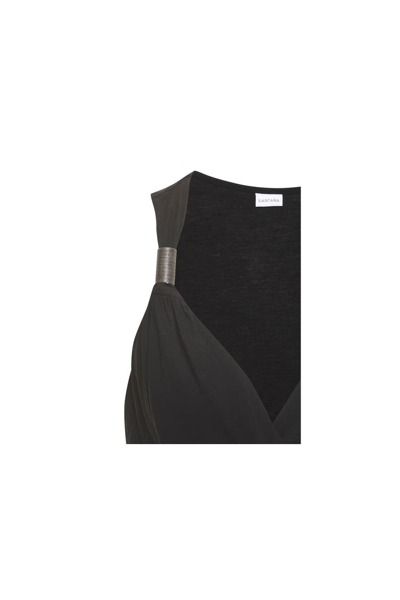 Strap Detail Top, Alternate, color, Black