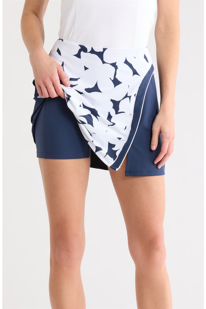 Riviera Floral Block Skort, Alternate, color, BLACK IRIS