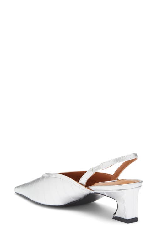 Shop Steve Madden Haleigh Slingback Pump In Silver