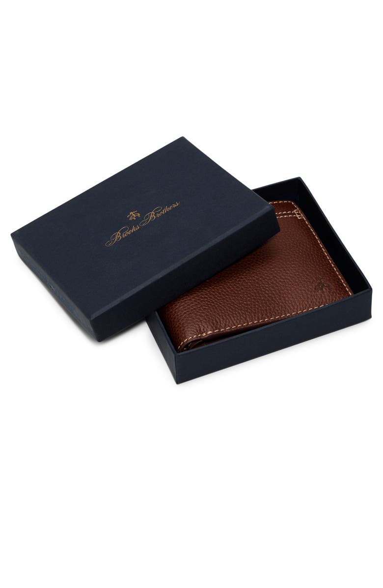 Brooks Brothers Cayman Leather Wallet, Alternate, color, 